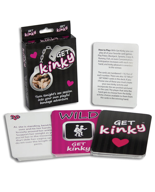"Get Kinky Card Game: Spice Up Your Love Life!" Product Image.