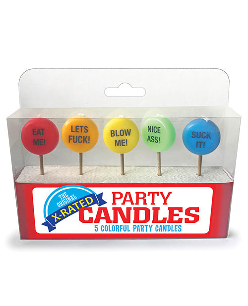 X-Rated Party Candles - Set of 5 - featured product image.