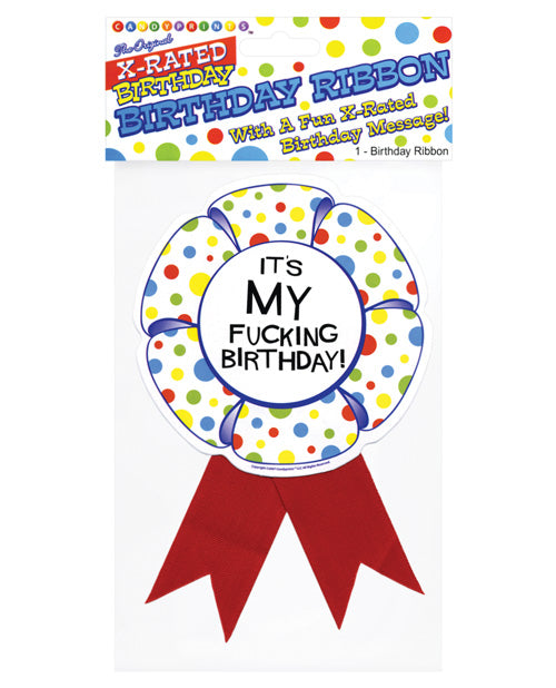 X-Rated Happy Fucking Birthday Ribbon - featured product image.