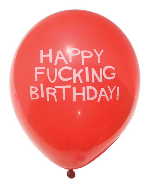 X-Rated Happy Fucking Birthday Balloons - Pack of 8 - featured product image.