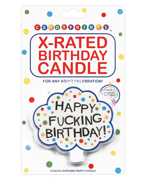 Happy Fucking Birthday Candle Product Image.
