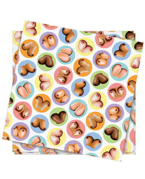 Boob-Inspired Party Napkins - Pack of 8 - featured product image.