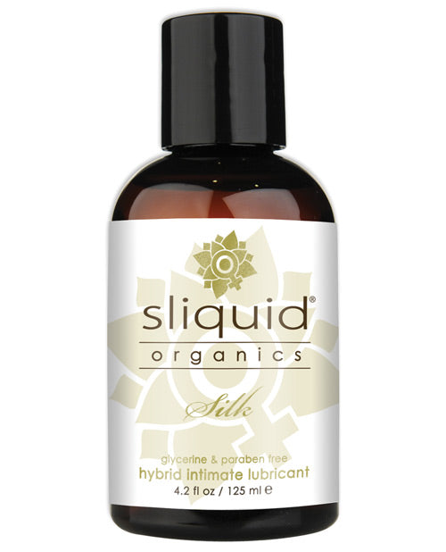 Sliquid Organics Silk: Luxurious Aloe & Silicone Hybrid Lube Product Image.