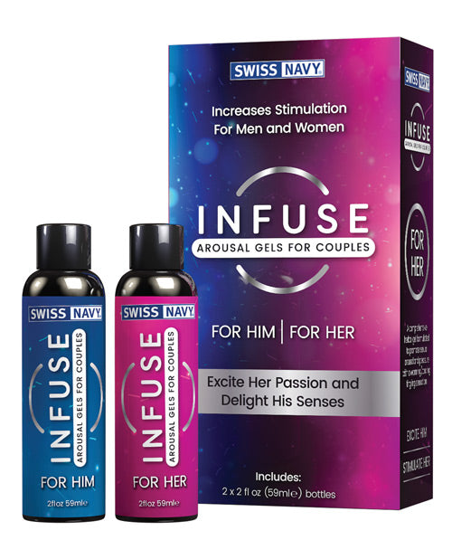 Swiss Navy Infuse Arousal Gels for Couples - Heightened Pleasure & Endurance - featured product image.
