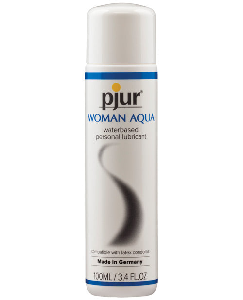 Lubricante a base de agua Pjur Woman Nude: suave, natural y seguro para el látex Product Image.