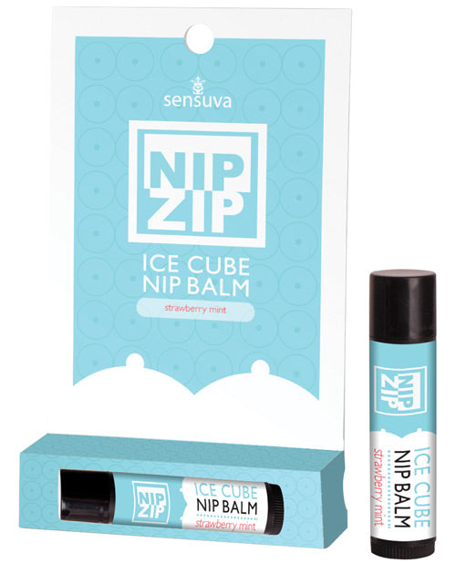 Shop for the Sensuva Nip Zip Ice Cube Nip Balm: Strawberry Mint Sensation at My Ruby Lips