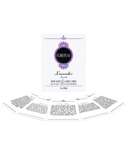 Foreplay Bath Set Lavender: Romantic Relaxation Kit Product Image.