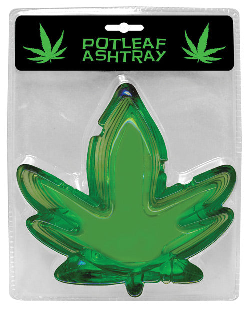 Pink Potleaf Glass Ashtray: A Touch of Elegance for Your Smoking Rituals Product Image.