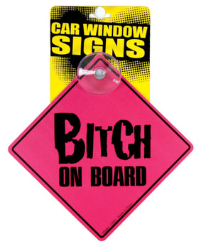 Letrero para ventana de coche Kalan Bitch On Board - Featured Product Image