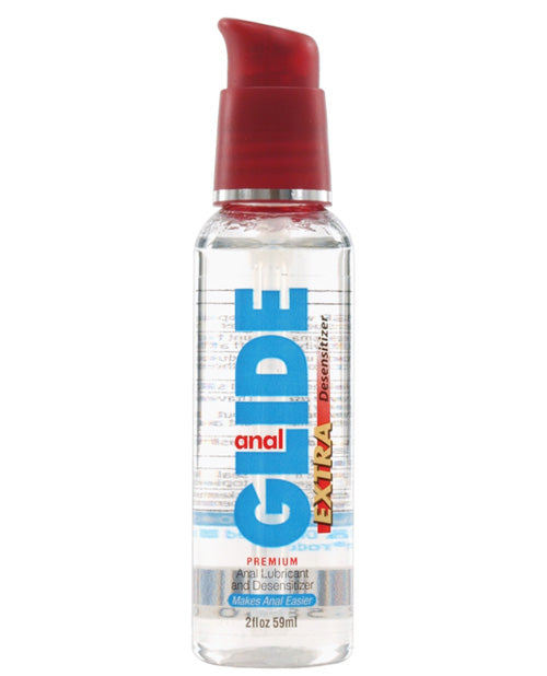 Anal Glide 額外肛門潤滑劑和脫敏劑 - 2 盎司泵瓶 - featured product image.