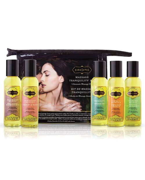 Kit de tranquilidad para masaje Kama Sutra: aromas exóticos para una máxima relajación Product Image.