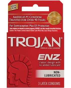 Condones no lubricados Trojan Enz: simples y confiables - Featured Product Image