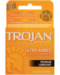 Trojan Ultra Ribbed Condoms: Enhanced Stimulation Pack