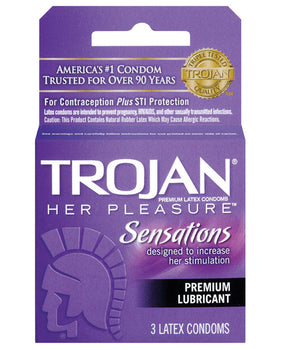 Trojan Her Pleasure Condoms: Enhanced Sensation & Comfort - Featured Product Image