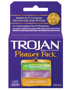 Trojan Pleasure Pack 保險套：多樣化、刺激、信任 - Featured Product Image