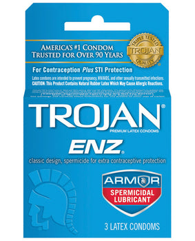 Trojan Enz 3-Pack: Enhanced Protection Condoms - Featured Product Image