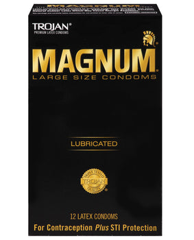 Preservativos Trojan Magnum de tamaño grande: calidad premium (paquete de 3) - Featured Product Image