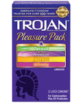 Condones Trojan Pleasure - Variedad de 12 paquetes para una excitación sensual