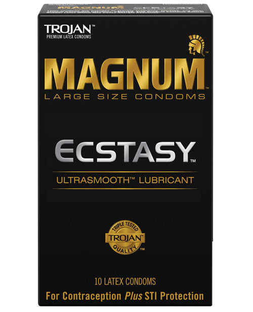 Trojan Magnum Ecstasy Large Condoms - Ultimate Pleasure & Protection - featured product image.