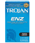 Condones lubricados Trojan Enz - Paquete de 3