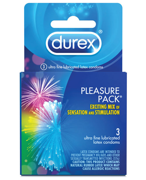 Durex Condom Pleasure Pack: 3 Sensational Options for Intimate Adventures - featured product image.