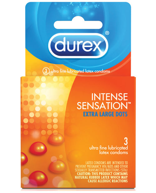 Preservativos Durex Sensación Intensa - Paquete de 3 Product Image.