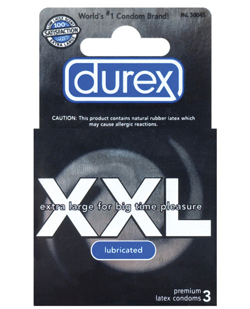 Preservativos Durex Classic - Extra grandes (paquete de 3) Product Image.