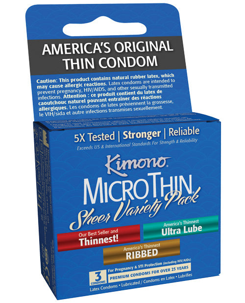Kimono Micro Thin Variety Pack: Ultimate Comfort & Reliability Product Image.