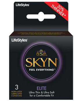 LifeStyles Skyn Elite 保險套：超薄、不含乳膠（3 件裝） - Featured Product Image