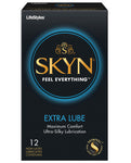 Preservativos extralubricados SKYN - Paquete de 12