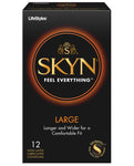 Preservativos grandes sin látex Skyn ​​- Paquete de 12