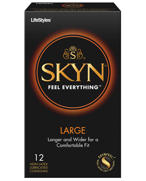 Preservativos grandes sin látex Skyn ​​- Paquete de 12 Product Image.