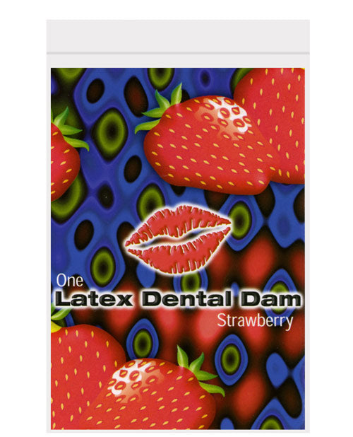 Protector dental de látex con sabor a Trust Dam: su puerta de entrada al placer y la seguridad Product Image.