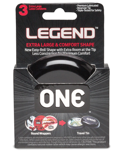 Los condones ONE Legend XL: ajuste personalizado para hombres más grandes Product Image.