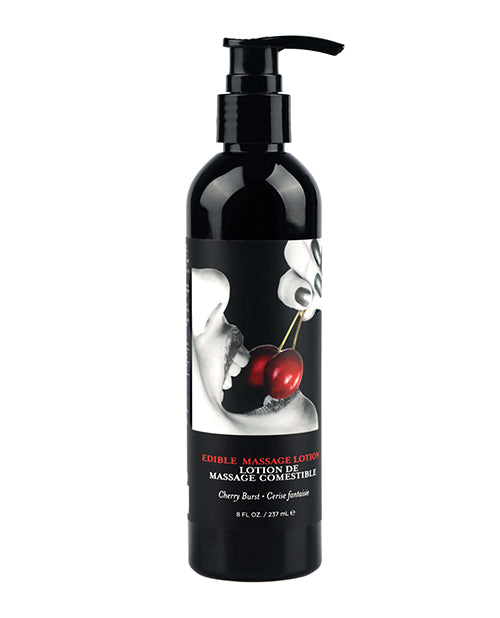 Earthly Body Hemp Seed By Night Edible Lotion - Strawberry 8 Oz - featured product image.