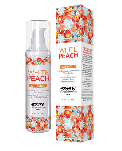 Exsens Of Paris Organic White Peach Massage Oil - Sensory Bliss Product Image.