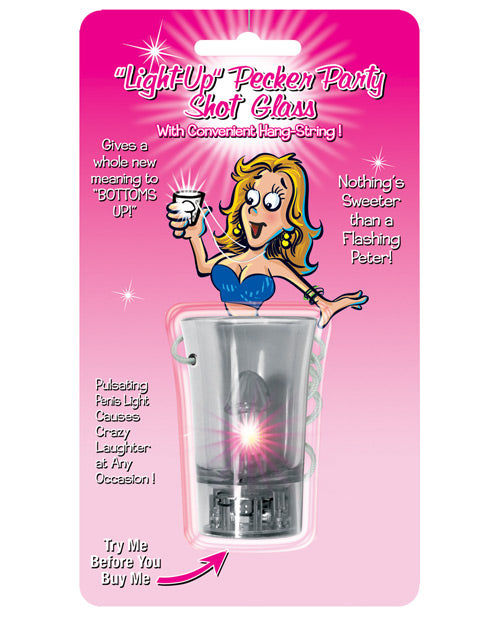 "Pecker Party Light-Up Shot Glass" Product Image.