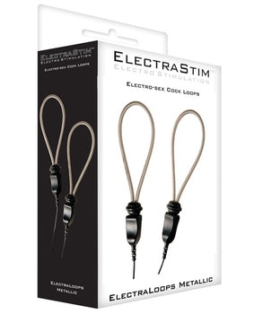 ElectraStim Metallic Adjustable E-Stim Cock Loops: Custom Fit for Electrifying Pleasure - Featured Product Image