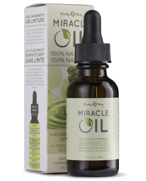 Earthly Body Hemp Miracle Oil - Natural Skincare Saviour - featured product image.
