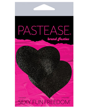 Liquid Heart Black Self-Adhesive Pasties - Featured Product Image