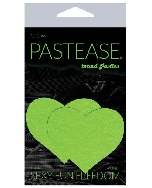 Pastease Premium Heart - Brilla en la oscuridad verde O/S - featured product image.