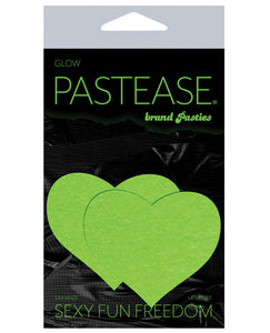 Pastease Premium Heart Glow in the Dark Green O/S