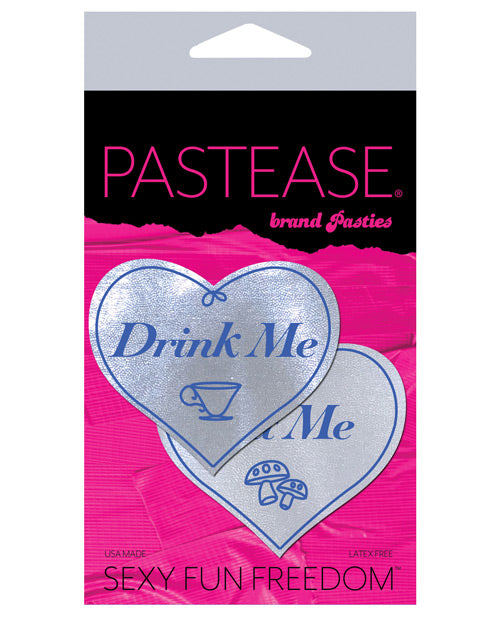 Pastease Premium Liquid Heart Nipple Covers - White Product Image.