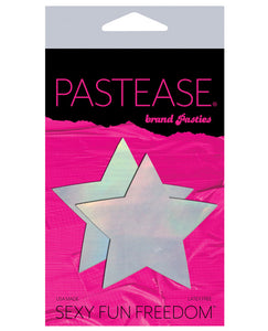 Silver Hologram Star Nipple Pasties by Pastease: Dazzle in Style