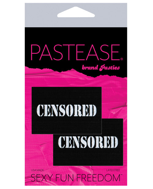 Censored Design Black/White Pasties - featured product image.