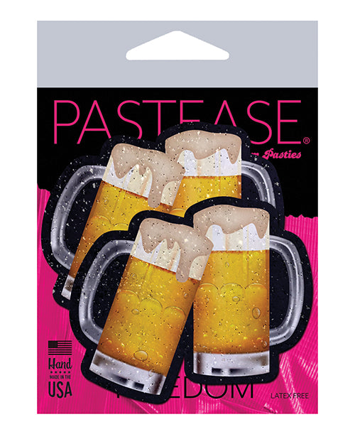 Pastease Taza De Cerveza Tintineante Empanadillas Para Pezones - Amarillo O/S - featured product image.