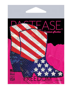 Sparkling Stars & Stripes USA Cowboy Boot Nipple Pasties by Pastease Premium