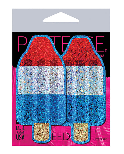 Pastease Premium Bomb Pop Nipple Pasties - Handmade in USA 🇺🇸 Product Image.