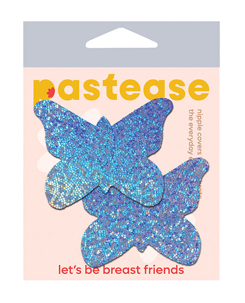 "Cubiertas para pezones de mariposa con purpurina - Brillo multicolor" - featured product image.