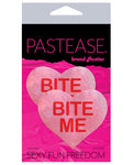 Pastease Premium Bite Me Heart - Cubrepezones rosa/rojo